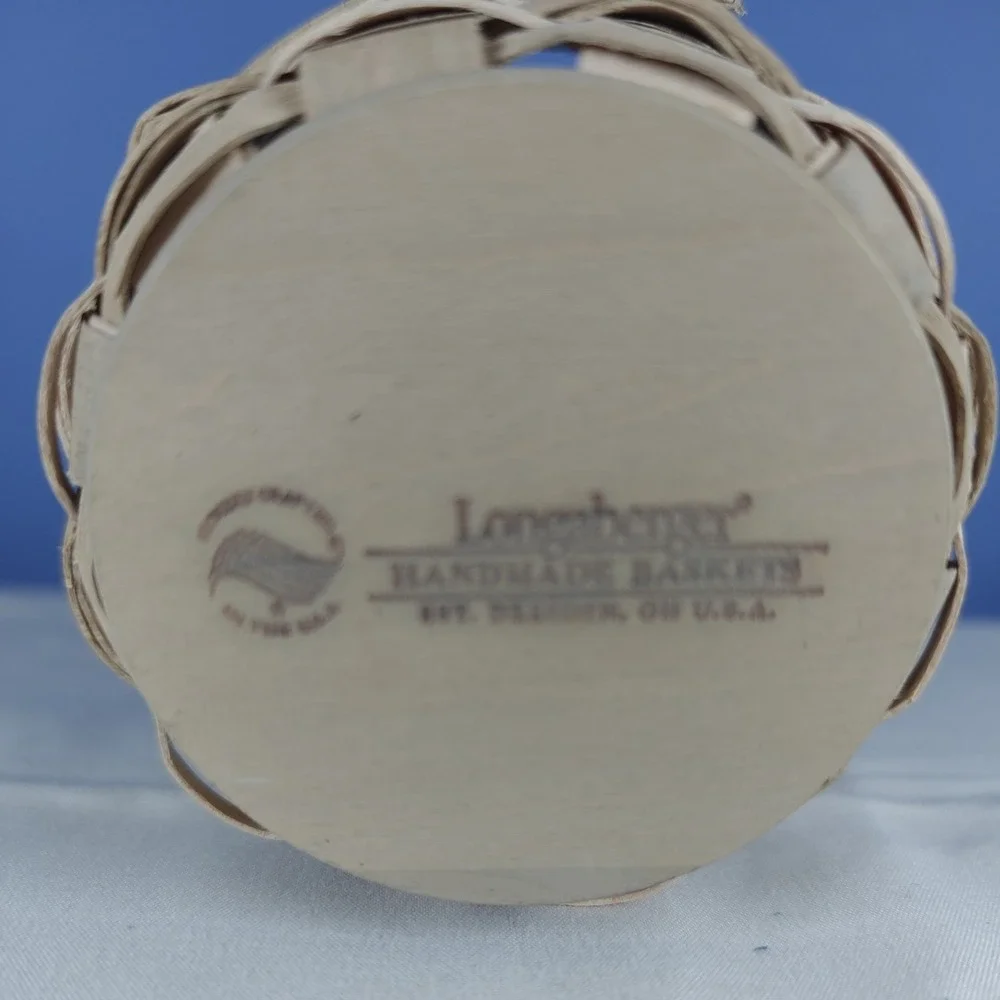 Longaberger 2017 Tiny Pumpkin Basket Set - Made in USA (Basket, Prot & Lid)‎